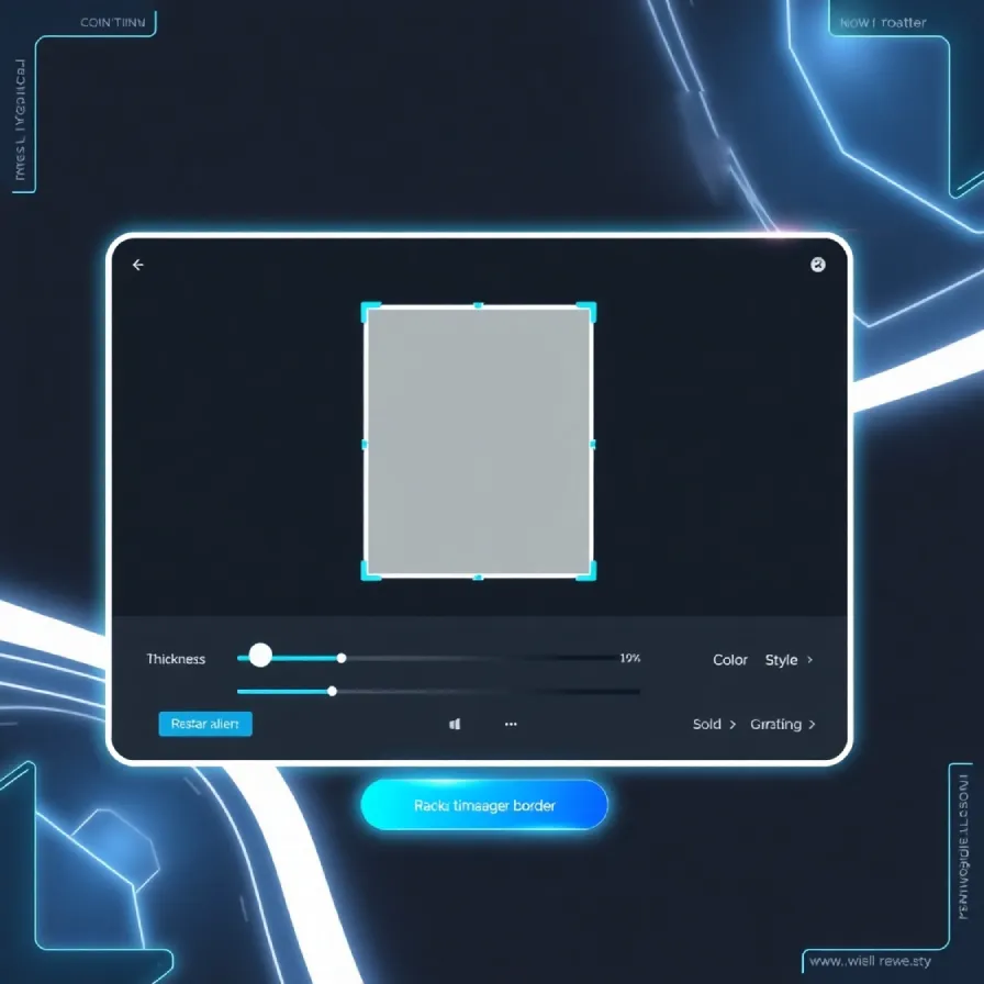 Image Border Editor web tool
