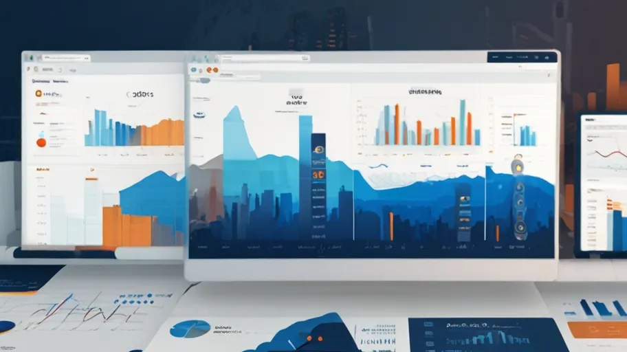 Digital marketing dashboard displaying SEO analytics and traffic growth for San Marcos businesses