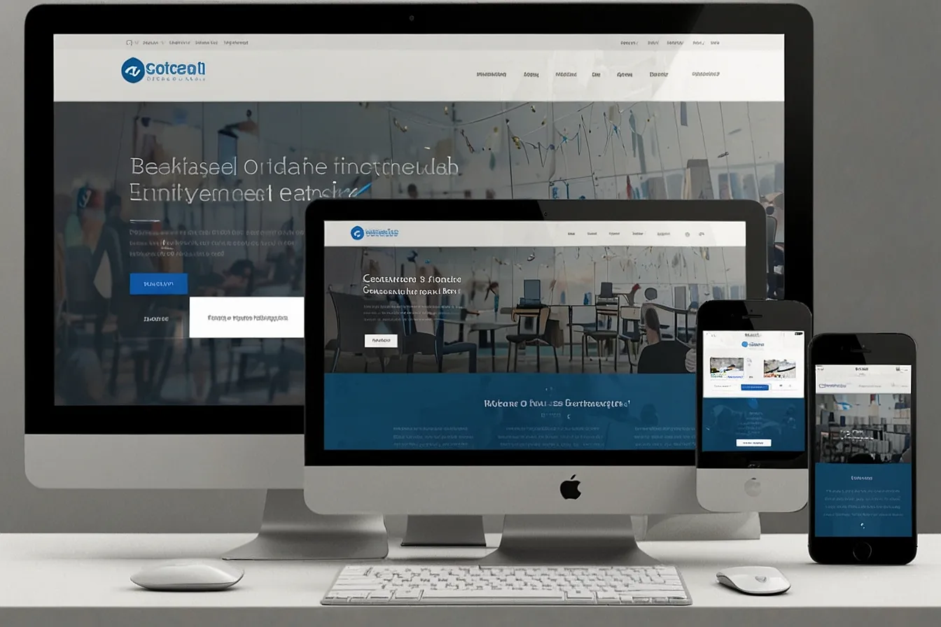High-converting commercial website homepage showcasing professional layout and clear branding