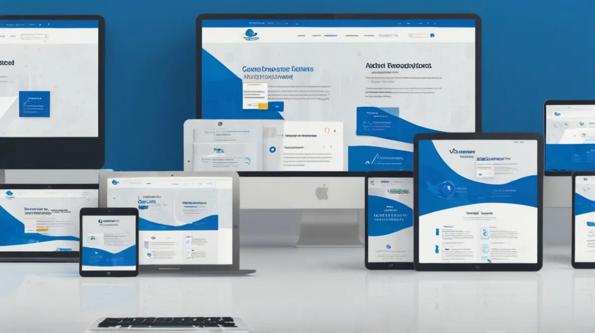 Optimized website services page example with conversion-focused elements and professional branding