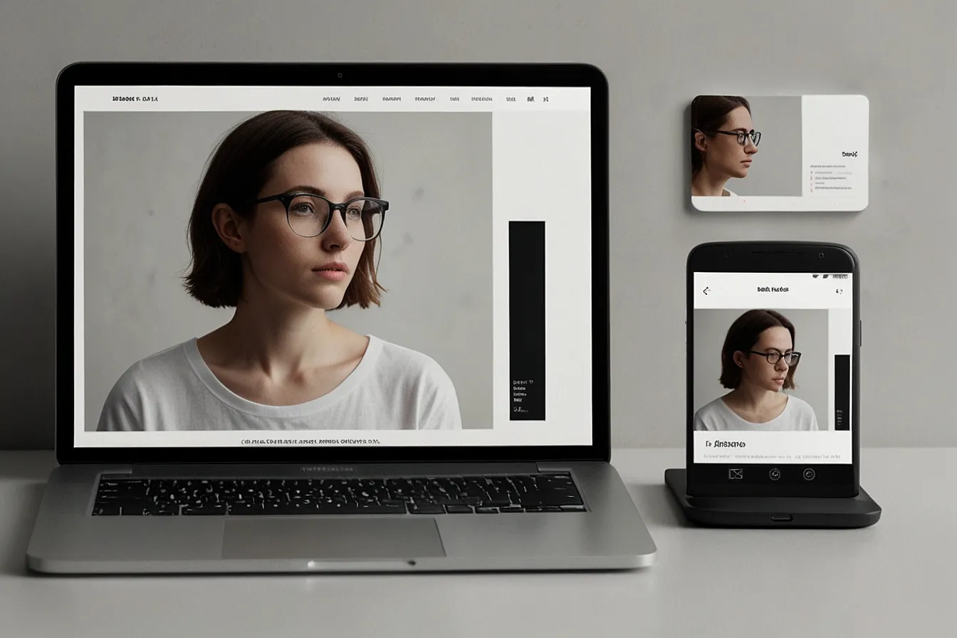 Minimal portfolio website design showcasing clean layout and focused content presentation