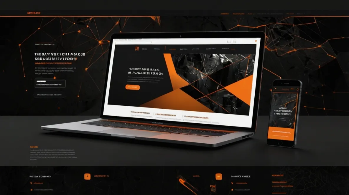 black and orange websites